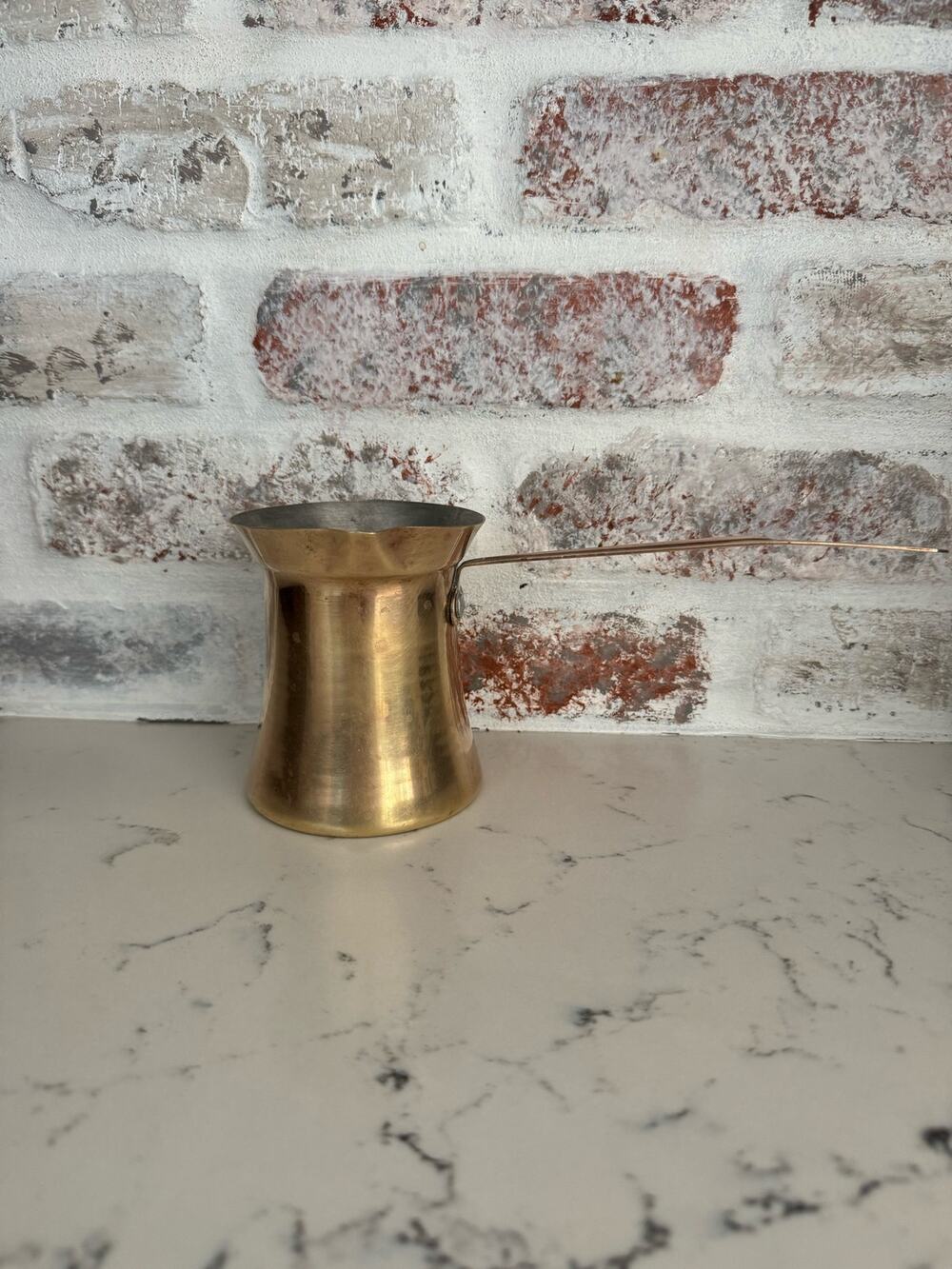 Vintage Brass Turkish Long Handled Coffee Pot Pourer